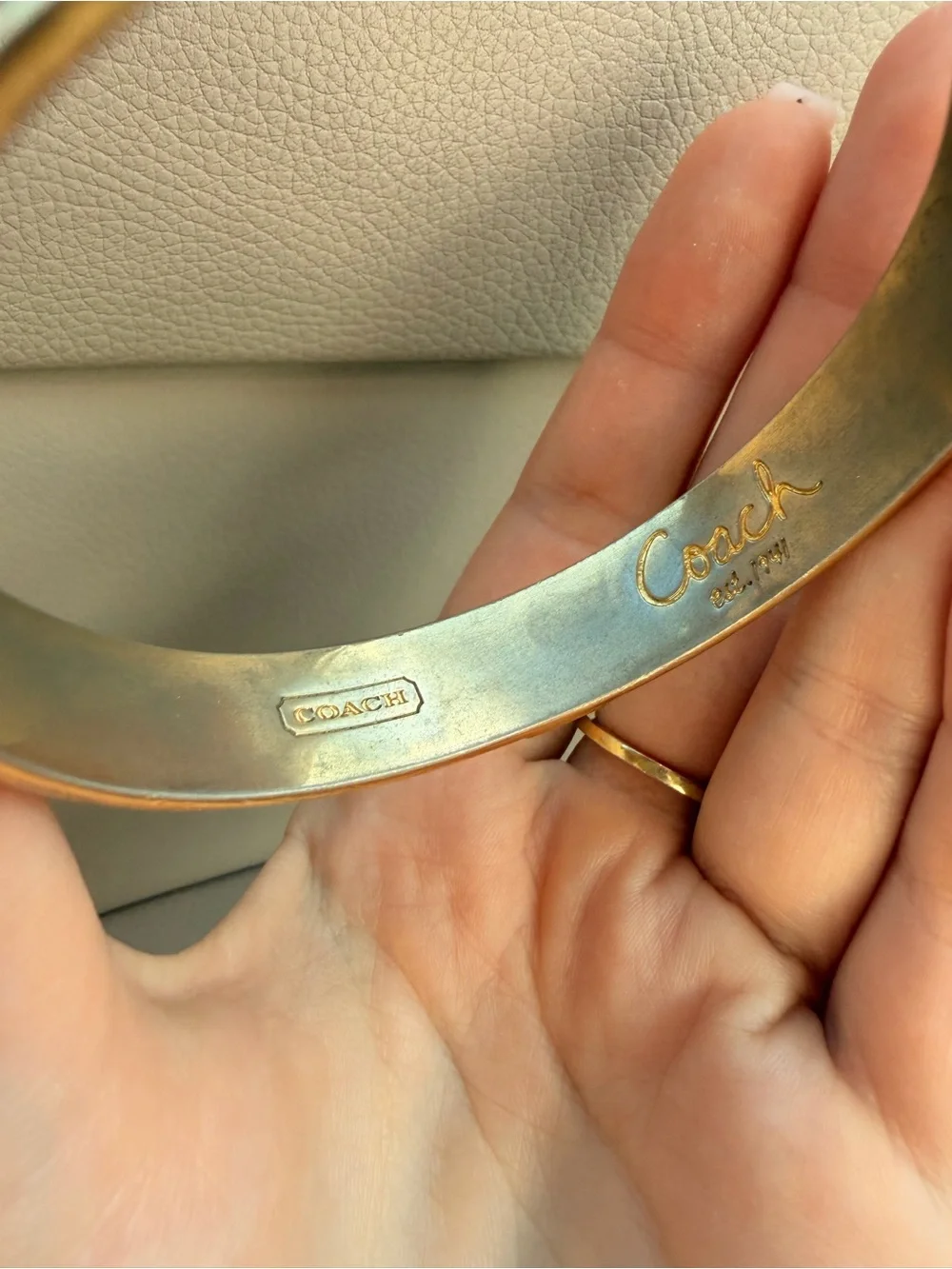 Coach cuff bracelet